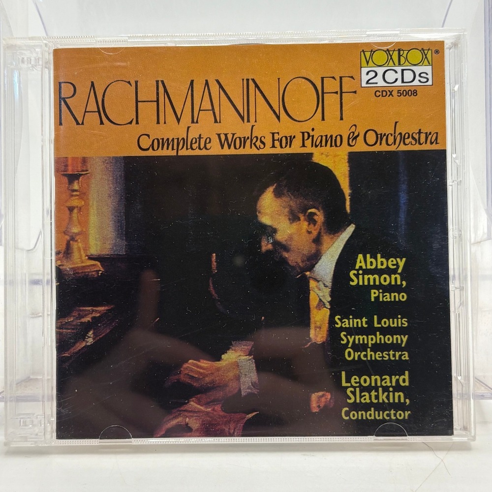 Rachmaninoff Complete Works For Piano & Orchestra VoxBox 2CD CDX Abbey Simon